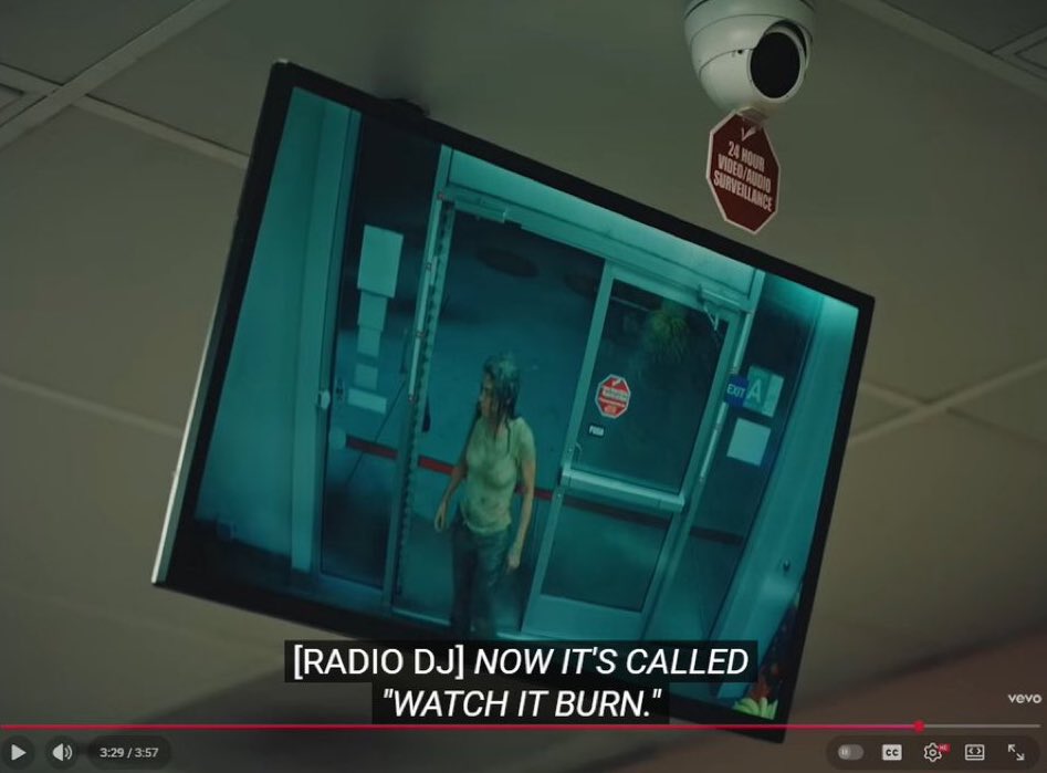 likeathornrose's tweet photo. guys watch it burn is definitely coming next #bandaids music video https://t.co/vPl8uxNTKC
