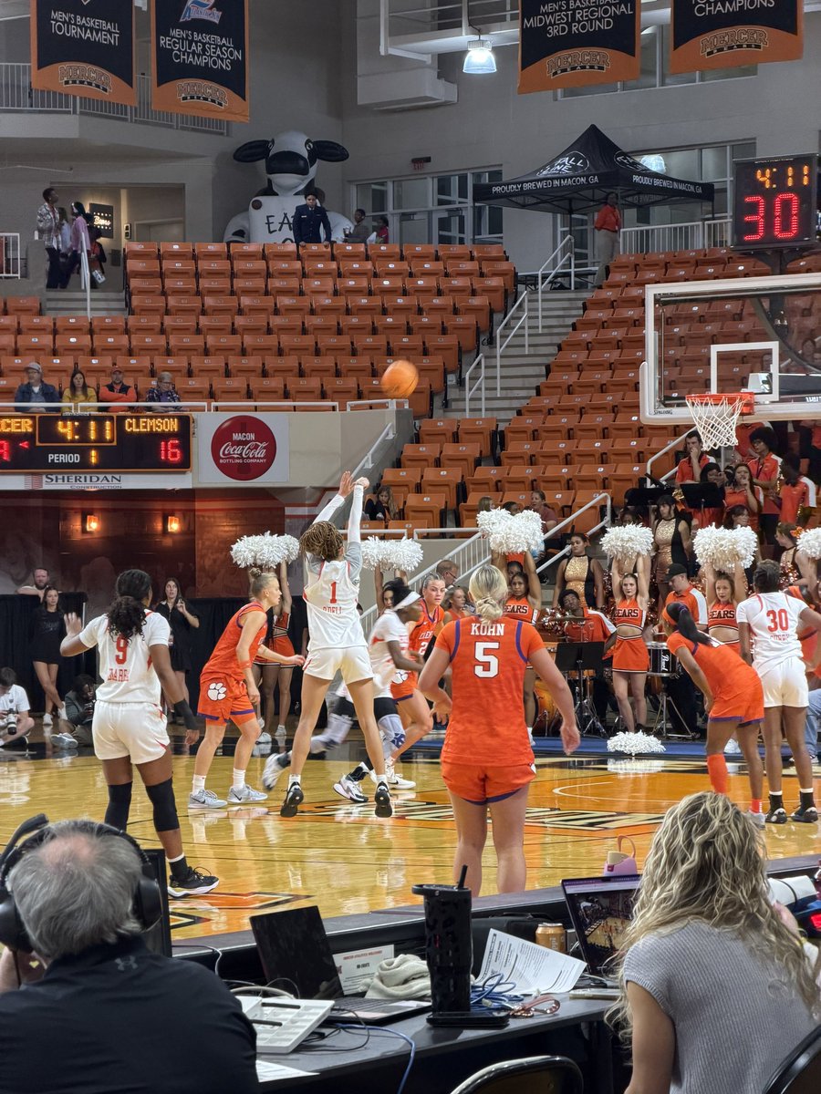 At the <a href="/Mercer_WBB/">Mercer Women's Basketball</a> Women’s Basketball home opener hosting Clemson. From the foul line…