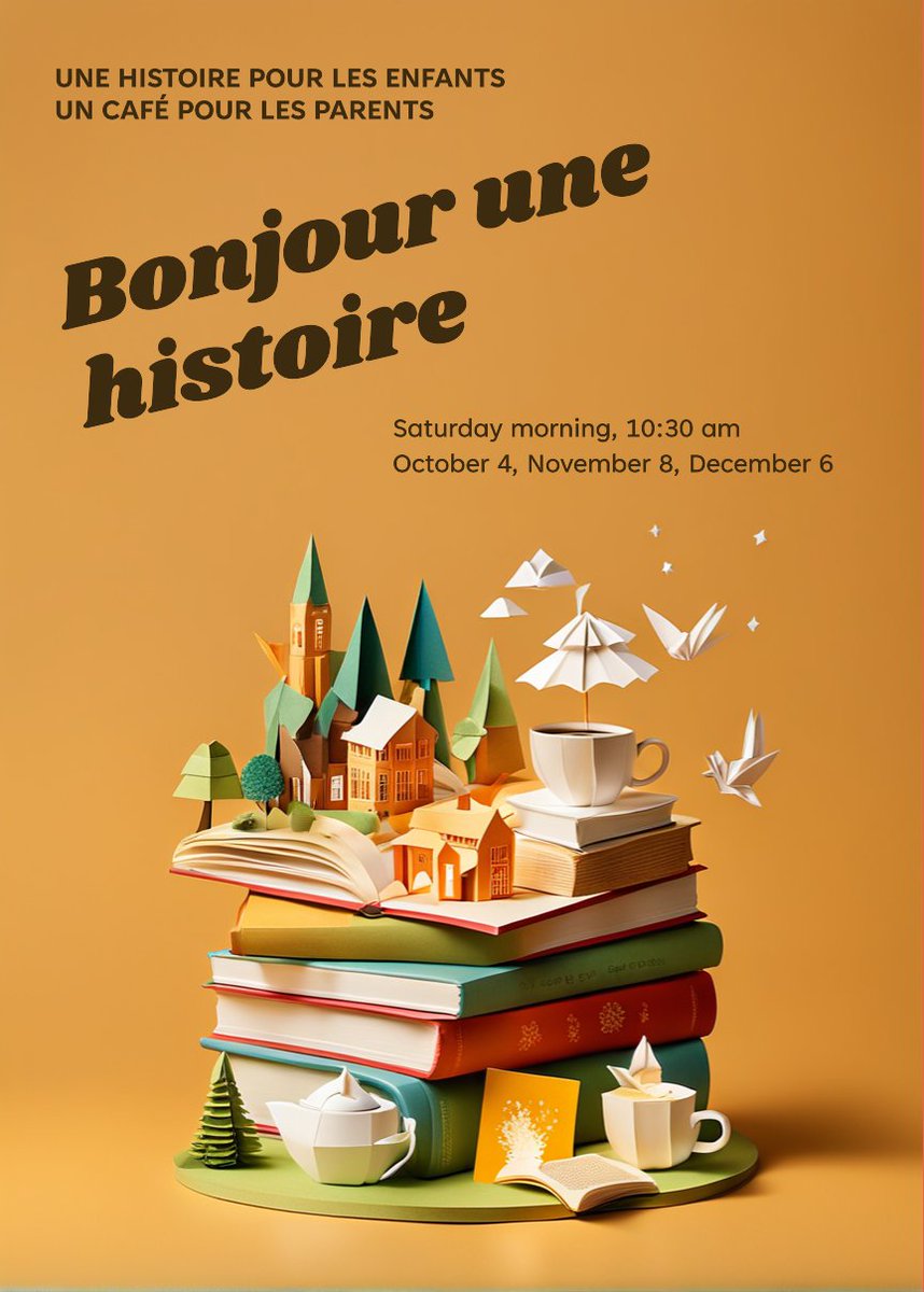 af_phx's tweet photo. 🇫🇷 Join us for our Open House: Nov 8 at 10am!
Meet our staff, explore our libraries &amp; discover all we offer: classes, events &amp; memberships.
✨ Get a special Open House discount on 12-week classes!
📖 Storytime for kids at 10:30am!
#AFPhx #LearnFrench #Francophonie https://t.co/JegtB6ba2r