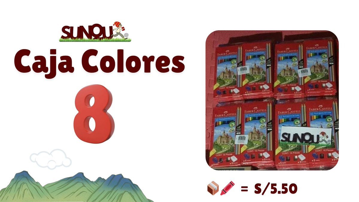 ¡Ya vamos 8 cajas de colores 🖍️! 

Súmate donando una y ayúdanos a completar las 102👧🧒.

#ÚtilDelMes #Educación