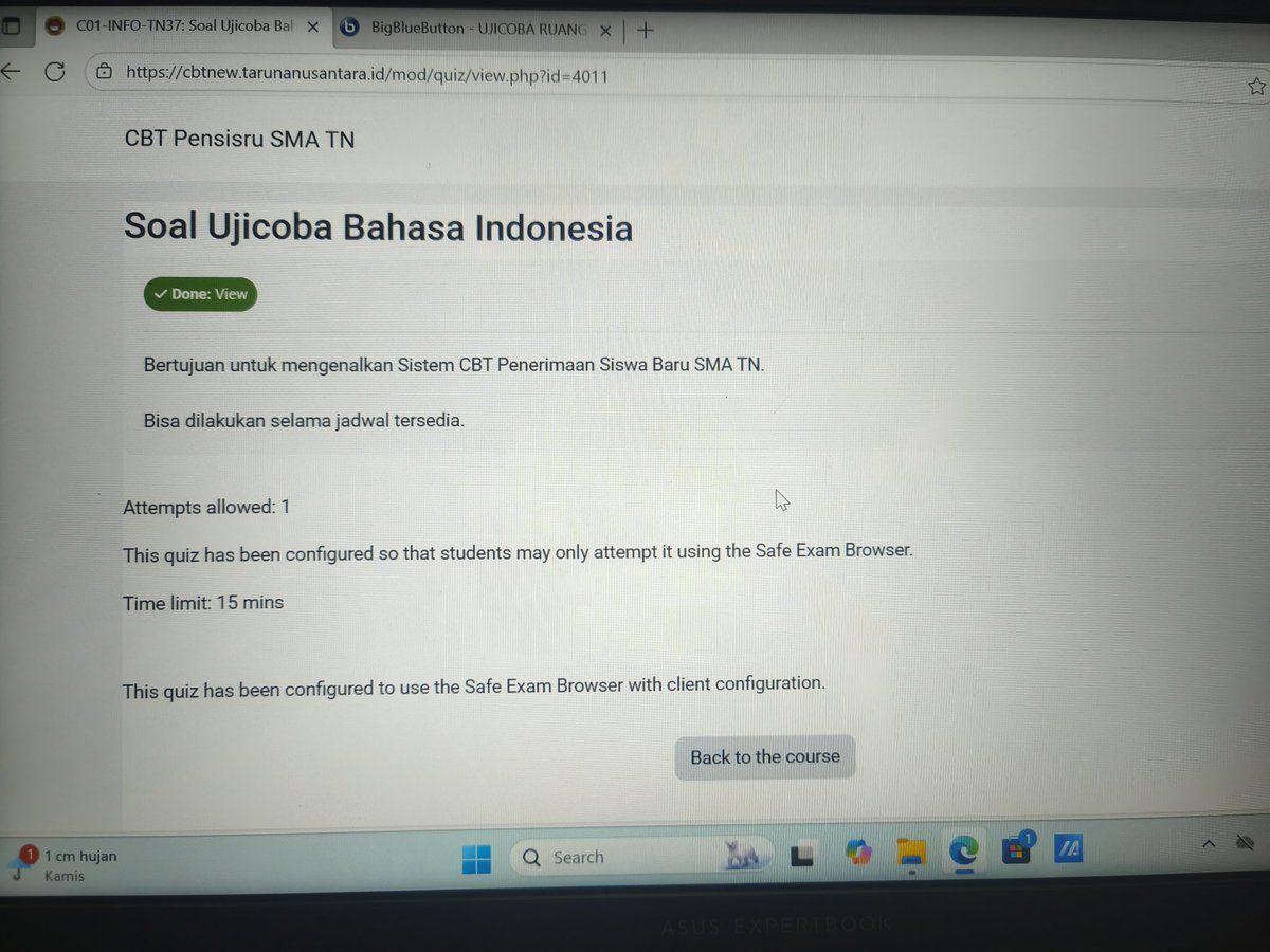 MutiaraSit79672's tweet photo. @pensisruSMATN Mohon dibantu Pak...ini tampilan di laptop anak sy seperti ini padahal sudah mengikuti langkah² nya...dan laptop nya belum pernah download SEB sama sekali...tampilan nya beda seperti yg diminta ..🙏 https://t.co/0oXAr7FTJ6