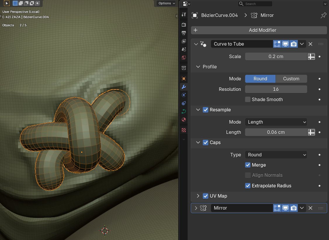 Nahuel_Belich's tweet image. two millon tris, its not zbrush territory but its not bad either. 
By the way, the new &quot;Curve to Tube&quot; #modifier with round caps and resampling its beautiful.
#b3d #sculpt