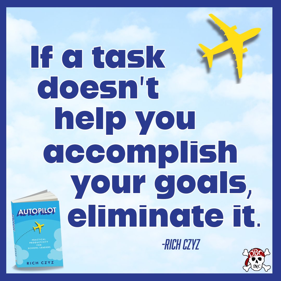 "Don't waste time on others' goals at the expense of yours."

Grab your copy of Autopilot by Rich Czyz right HERE:
📖 ➡️  a.co/d/6n9qd3M
#tlap #dbcincbooks <a href="/burgessdave/">Dave Burgess</a> <a href="/RACzyz/">Rich Czyz</a> <a href="/TaraMartinEDU/">Tara M Martin</a>