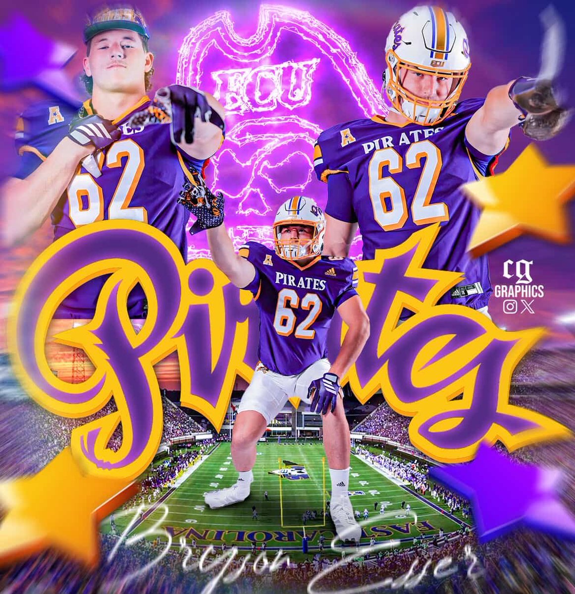 #AGTG I am extremely blessed to be given this opportunity!! Thank you to my coaches, teammates, and family for your support! With that, I can say I am fully committed to East Carolina University!!