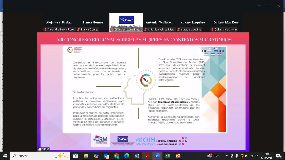 secretariasvet's tweet photo. ✨ Guatemala, como Presidencia de #CORETT, participó en el 7° Congreso Regional sobre las Mujeres en Contextos Migratorios en Costa Rica.
La Secretaria Ejecutiva de SVET, Licda. Danissa Ramírez, resaltó la importancia de la articulación para prevenir la trata de personas https://t.co/F5Q7v0qk1S