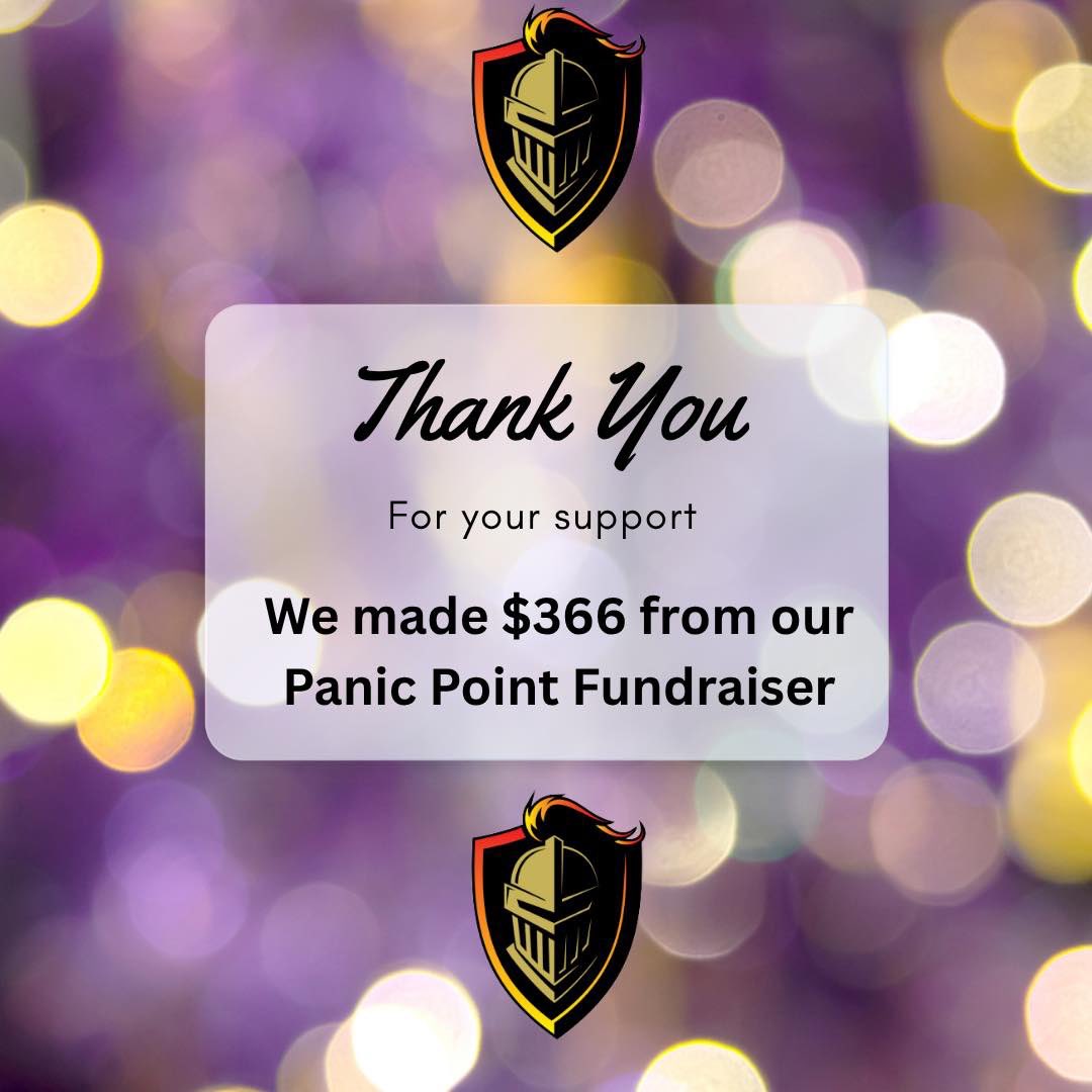 KHSCD_PTSA's tweet photo. Huge thanks to everyone who used our ticket code when buying your Panic Point tickets! 🙌 A fun (and spooky) way to earn money for our PTSA with something you were going to enjoy anyway! 💙 #ThankYou #PTSA #PanicPoint https://t.co/qLRga29aFl