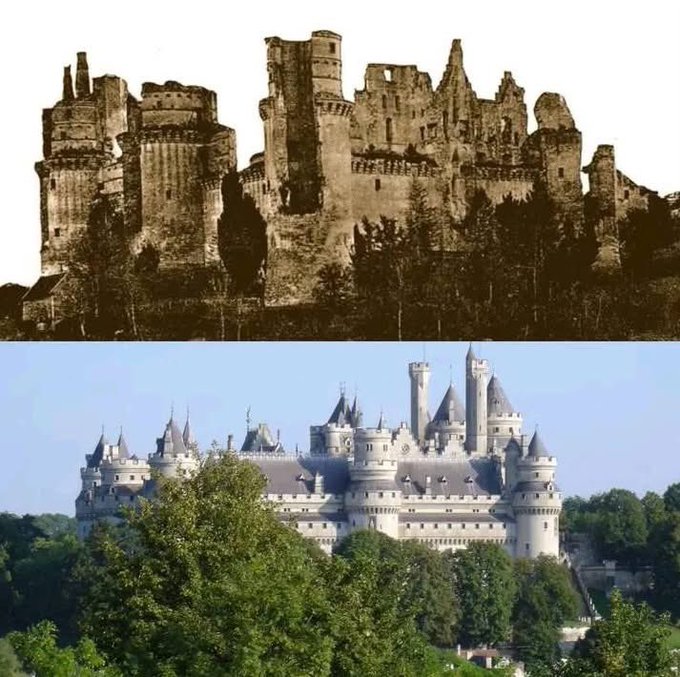 This is proof that we can build castles from ruins.

Château de Pierrefonds, originally built in 1407 and restored to its former glory 500 years later.