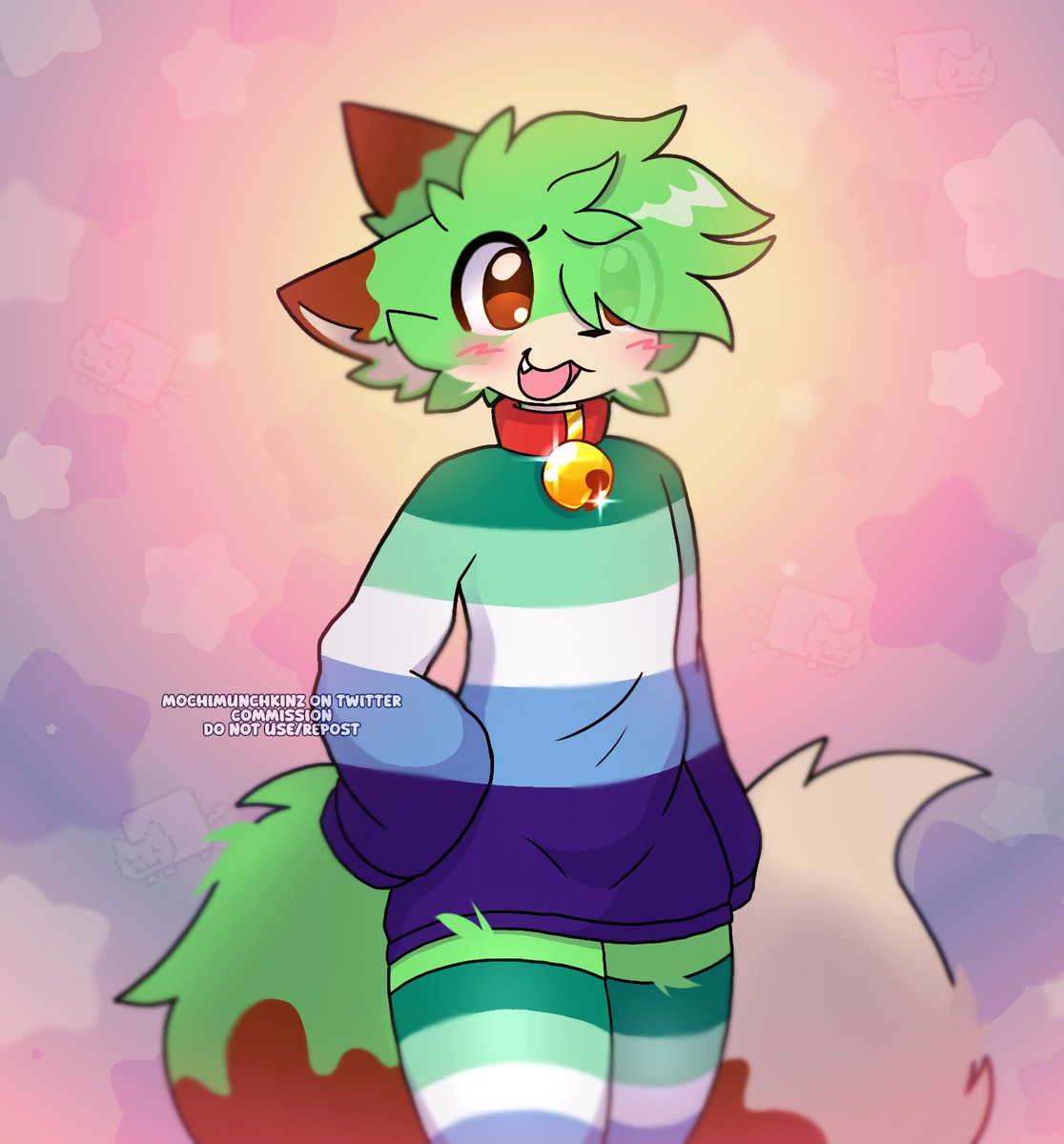 MochiMunchkinz's tweet image. "Well, what do you think? Do you think it suits me?" 💚