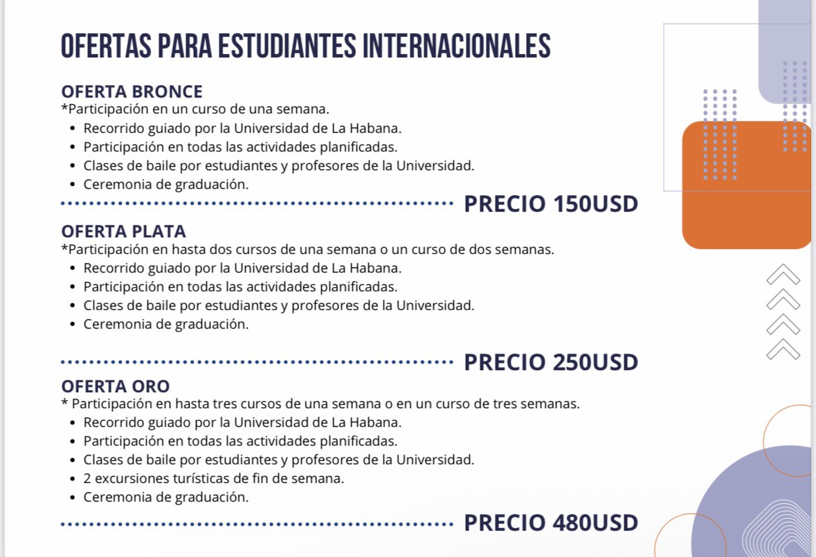 GlobalFCPyS's tweet image. Desde UNAM Cuba nos envían esta invitación a la escuela de invierno de la Universidad de la Habana, con programas accesibles que pueden ser de interés para nuestras alumnas y alumnos. 🤓