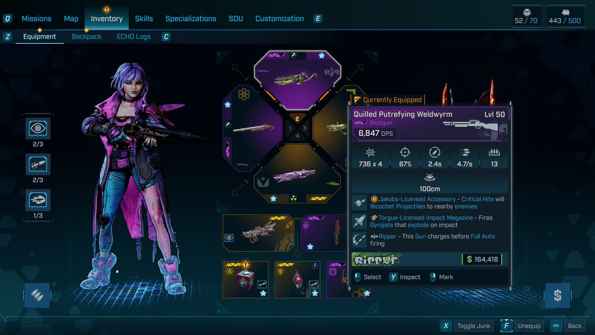 Lazy_Data's tweet image. Been using this Ripper shotgun and it&apos;s just destroying.