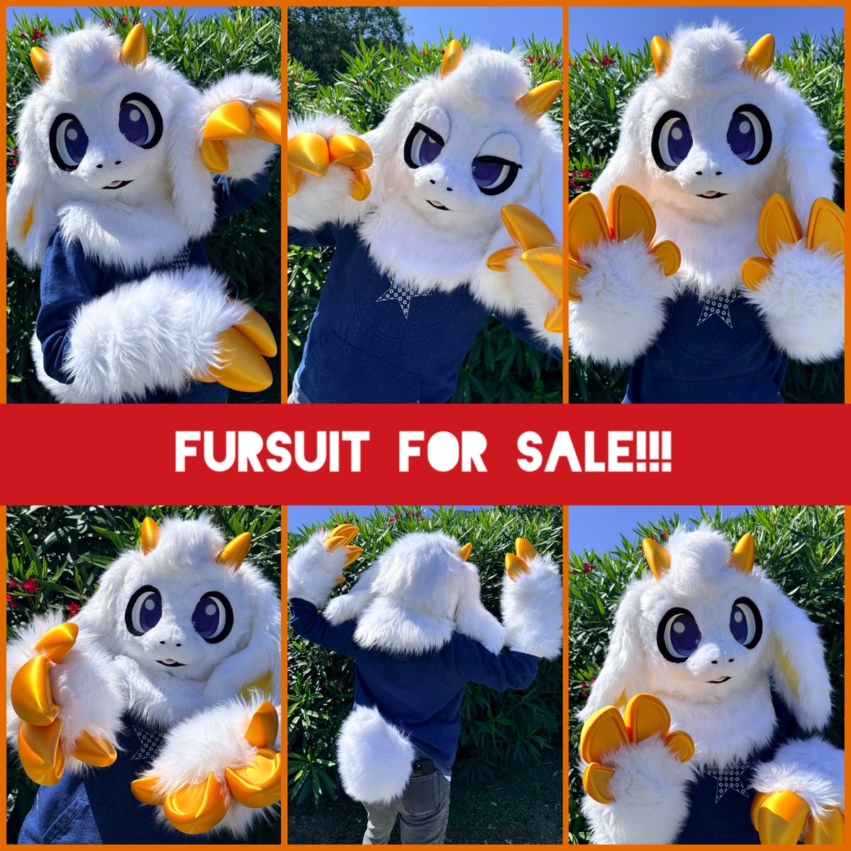 We have this brand new premade fursuit for sale! 🙌✨

Meet Yuki! 🍧 A really cute goat looking for a lovely home!! 

Price $2️⃣7️⃣0️⃣0️⃣ USD, free shipping included!!! 📦

Link and more info in bio! 🔗

RT = ❤️ TYSM! 

#fursuitmaker #furryfandom #fursuiter