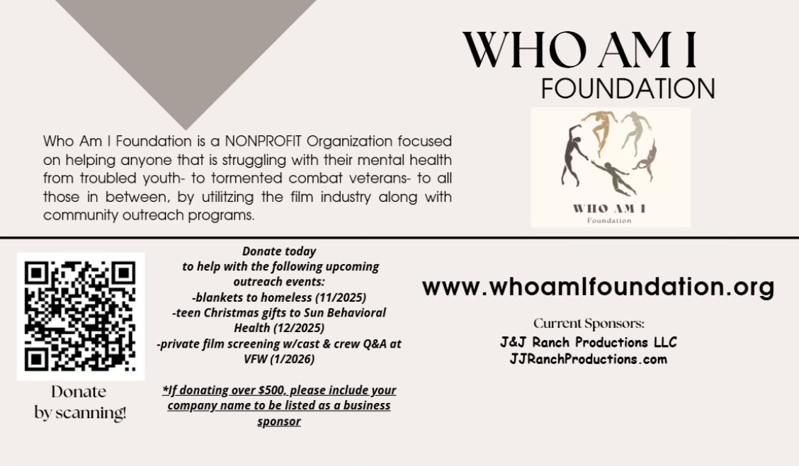 JJRanchProd's tweet photo. This is the kind of person our Nonprofit Foundation (@AmWho91699) Wants to HELP. 

If WE don’t HELP, WHO will?? 

Please donate by scanning our card below (Second pic) and make a difference.

No amount is too small for someone to be HELPED.

Thank You & God Bless 🙏🙏

RIP to those who have and do suffer from mental illness.