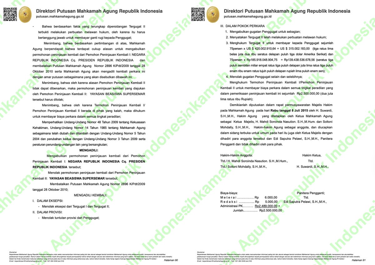 Menyalahgunakan uang negara saat menjabat Presiden, lalu mau diangkat sebagai pahlawan nasional? Gimana? Diangkat?