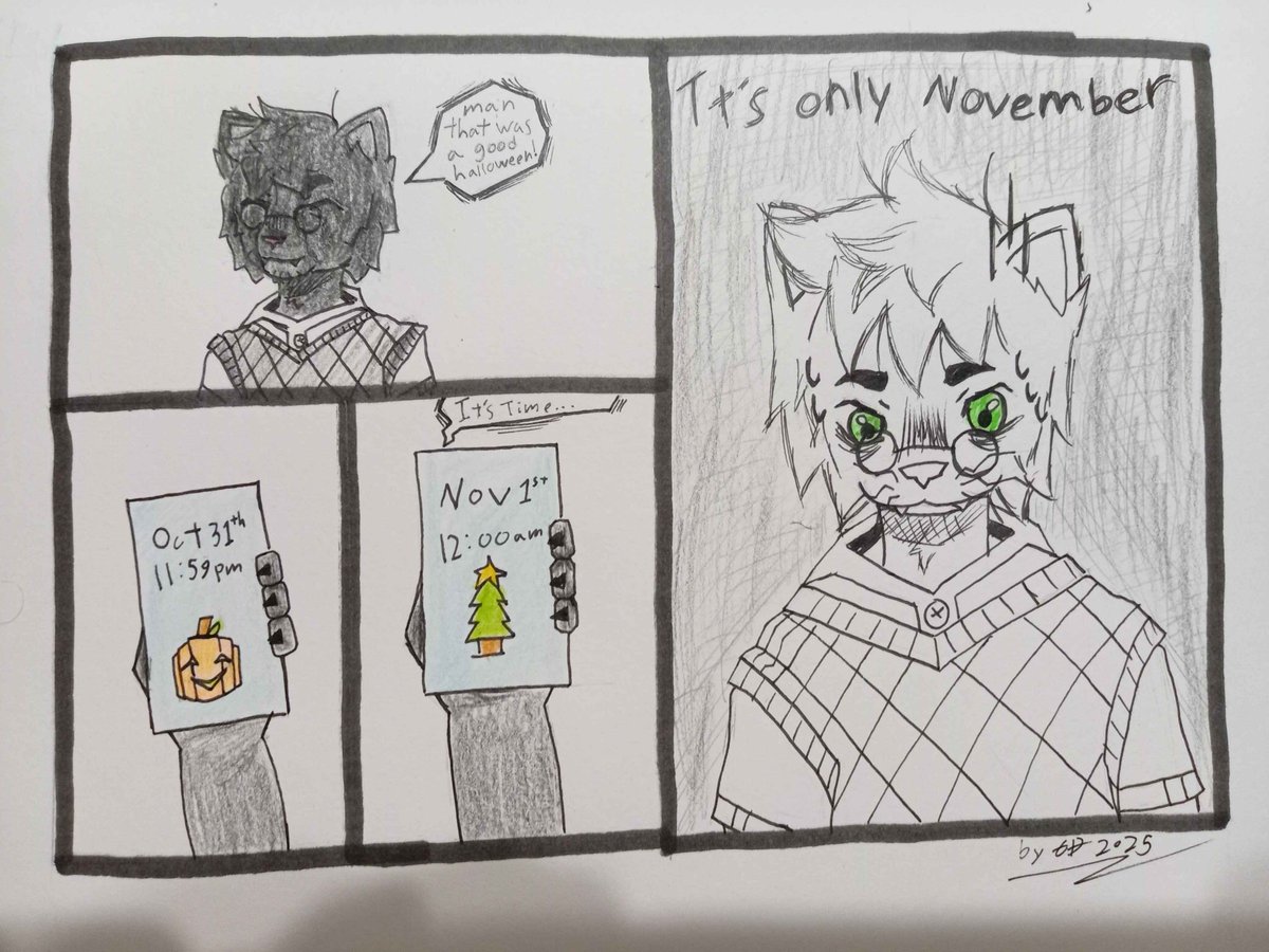 Can yall wait like entil mid December 🥲
#furryartist #furryfandom #furryarwork #furrycommunity #furry #Memes #meme #Christmas #art #traditionalart