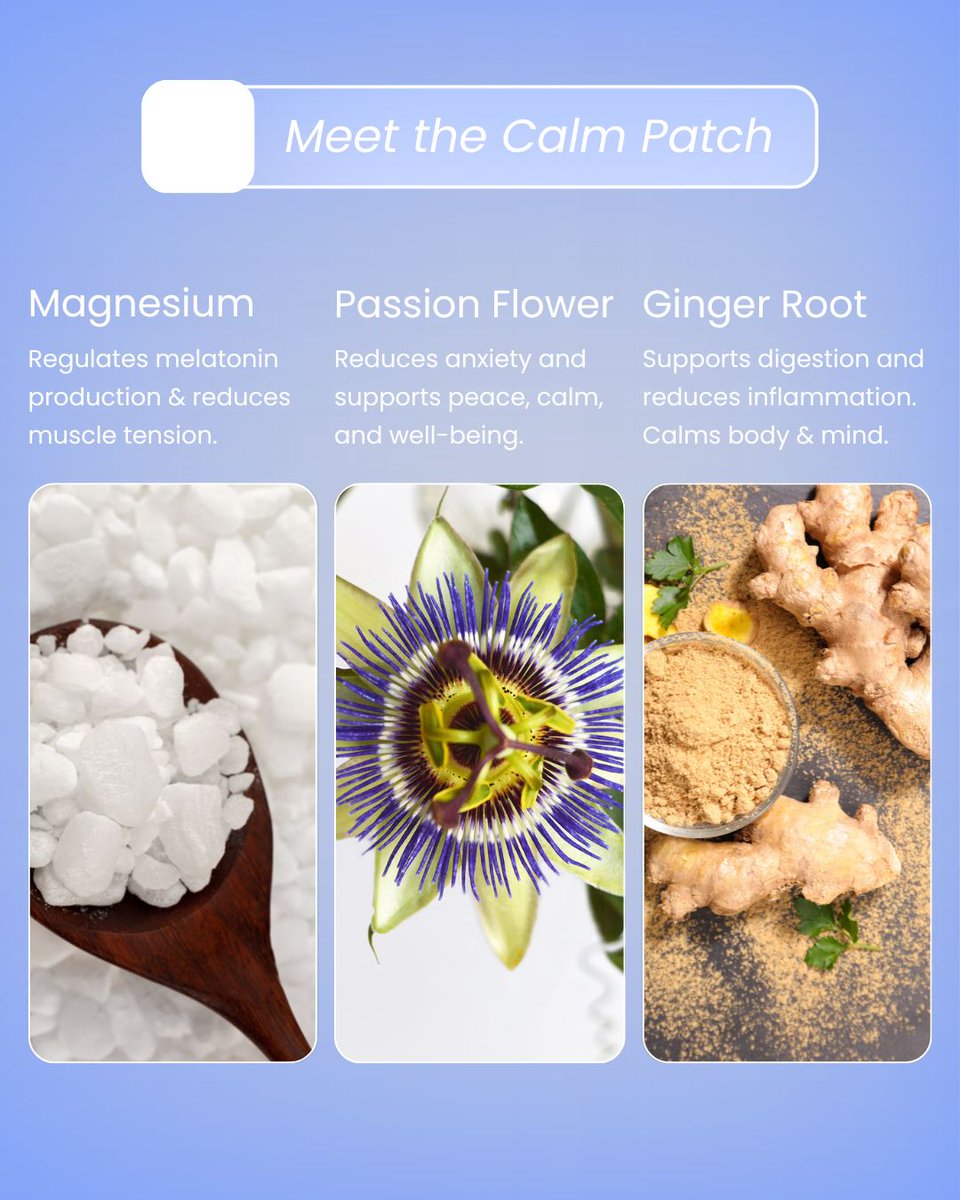 VibePatches's tweet image. The Calm Patch is your upgrade to smoother days and relaxation.
Magnesium, Passion Flower &amp;amp; Ginger Root = natural clarity, mood balance, and calm that lasts.

✨ BOGO SALE is live site-wide! ✨

Peel. Stick. Breathe easy.
#CalmPatch #VitaminPatch #WellnessRoutine #VibePatches