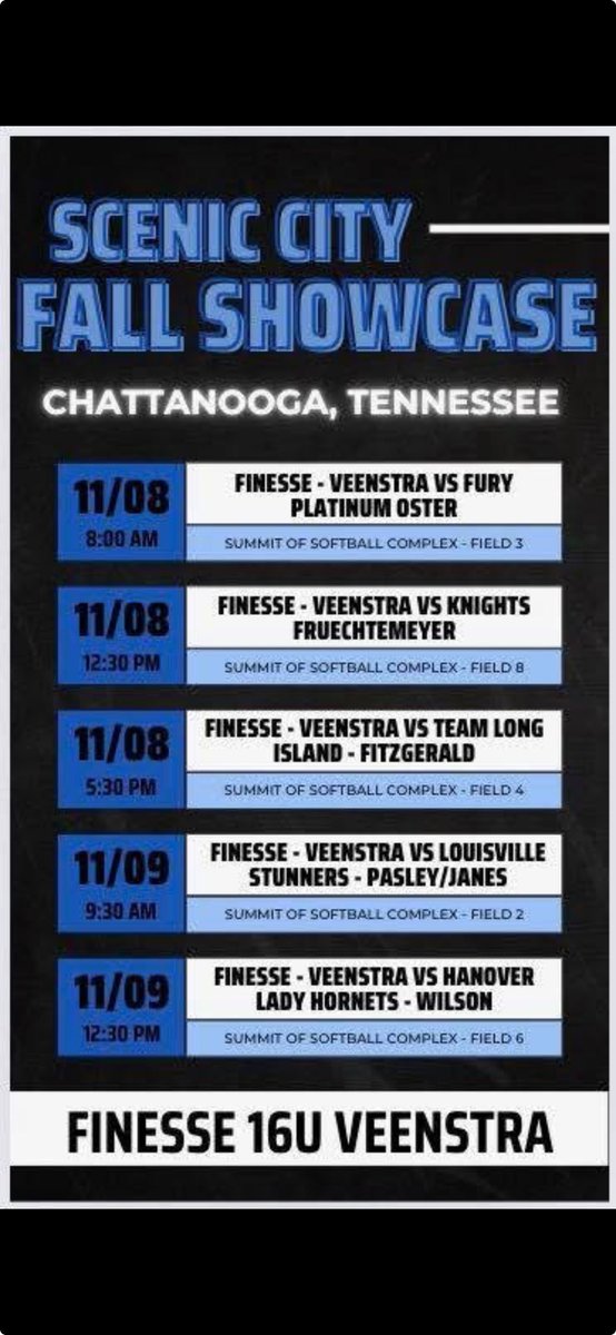LancasterL78013's tweet photo. Closing out the fall season in Tennessee at the Scenic City Top 25 Showcase! Feeling so grateful for this amazing opportunity and experience! 
@btholl @CoachWallace29 @marleewilson @softballfutures @ShoMcDonald @schumann_jake @chris_stelma @CollegeBDJocks https://t.co/9FbvMExbx1
