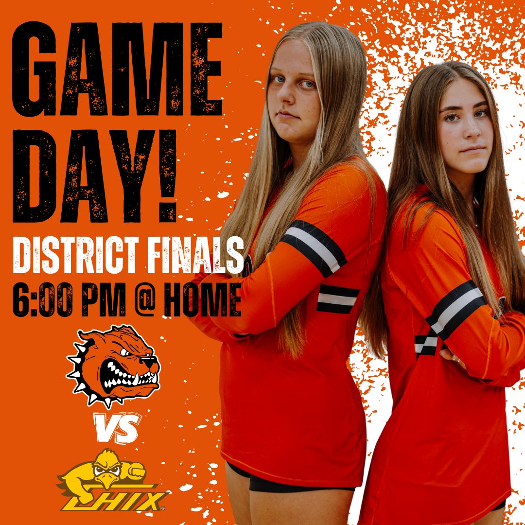 byroncentervb's tweet image. Come support your lady dawgs tonight in the District Finals at Home vs. Zeeland East at 6:00 PM! Tickets can only be purchased online: bit.ly/2025-districts 🏐 #BCVB #GOBULLDOGS