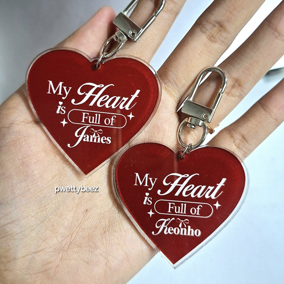 Heart Full Keychain James &amp; Keonho Cortis