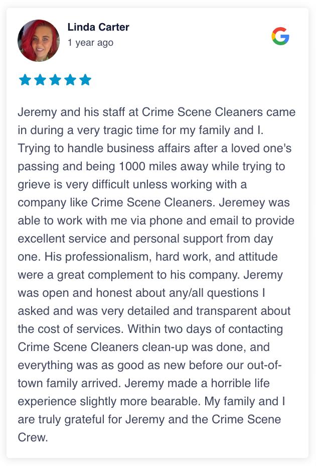 LlcCrime's tweet image. We’re grateful for the kind words our customers have shared.  

GOOGLE REVIEWS: zurl.co/Xi3AF 

Serving multifamily communities across the Wichita metro: Derby, Andover, Haysville, Maize, Goddard, Park City, Bel Aire, Valley Center. 

#CRIMESCENECLEANERS #CSCKC