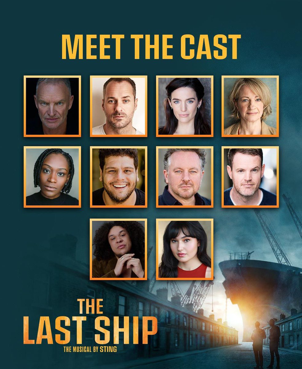 Hoy se anunció el elenco del musical "The last ship" de Sting que volverá a representarse en 2026.