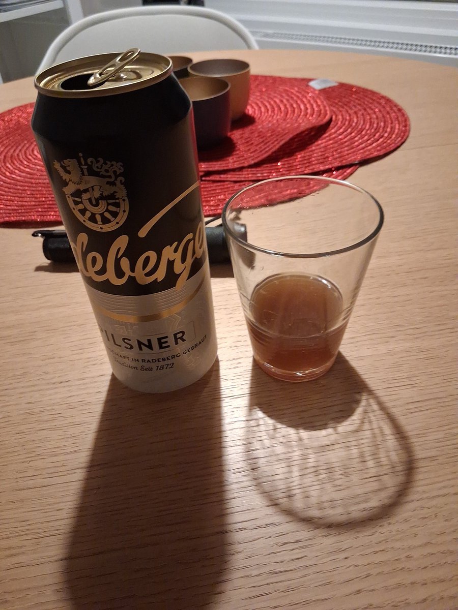 So noch ein Bier und ein Drink  und dann geht los