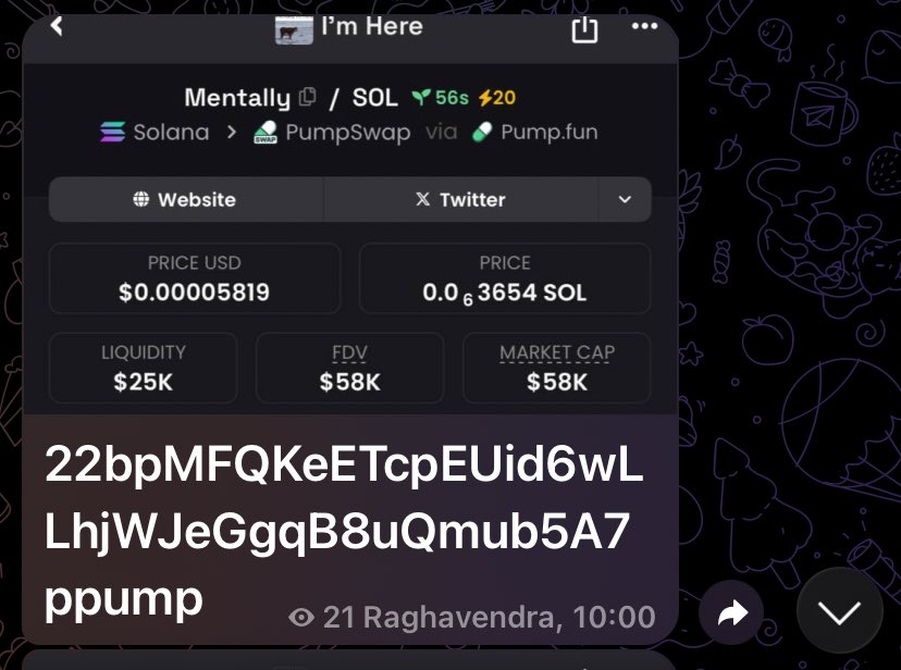 Raghavak0nSol's tweet image. $MENTALLY

MCAP: $58K

CA: 22bpMFQKeETcpEUid6wLLhjWJeGgqB8uQmub5A7ppump

#solana
#mentally
#imhere