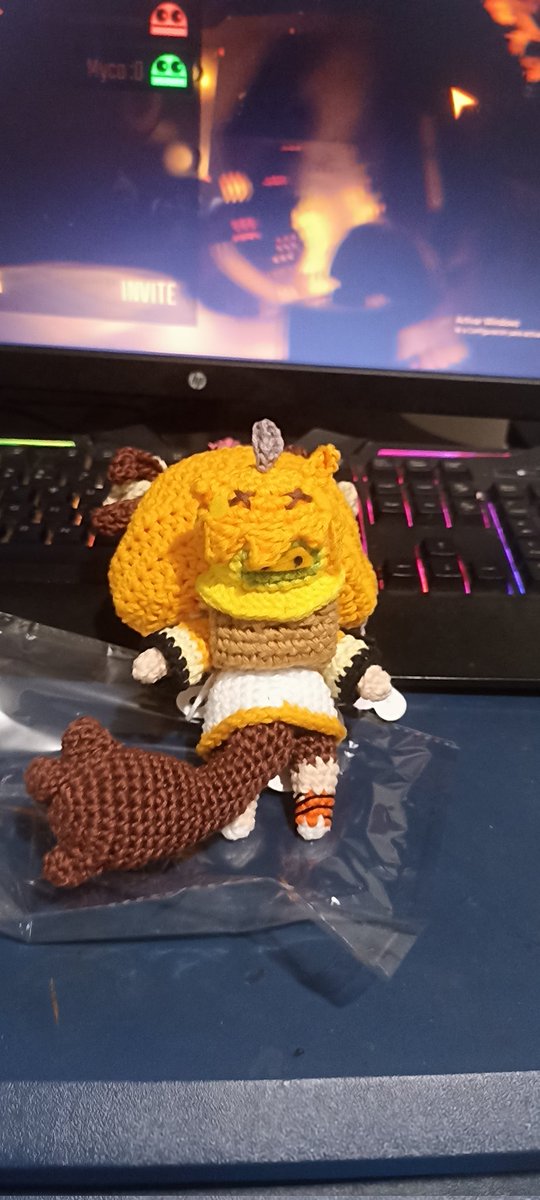 Cómo no tengo dinero para comprar en la tienda oficial pedí un gurumi de Gigi :D
#rkggk