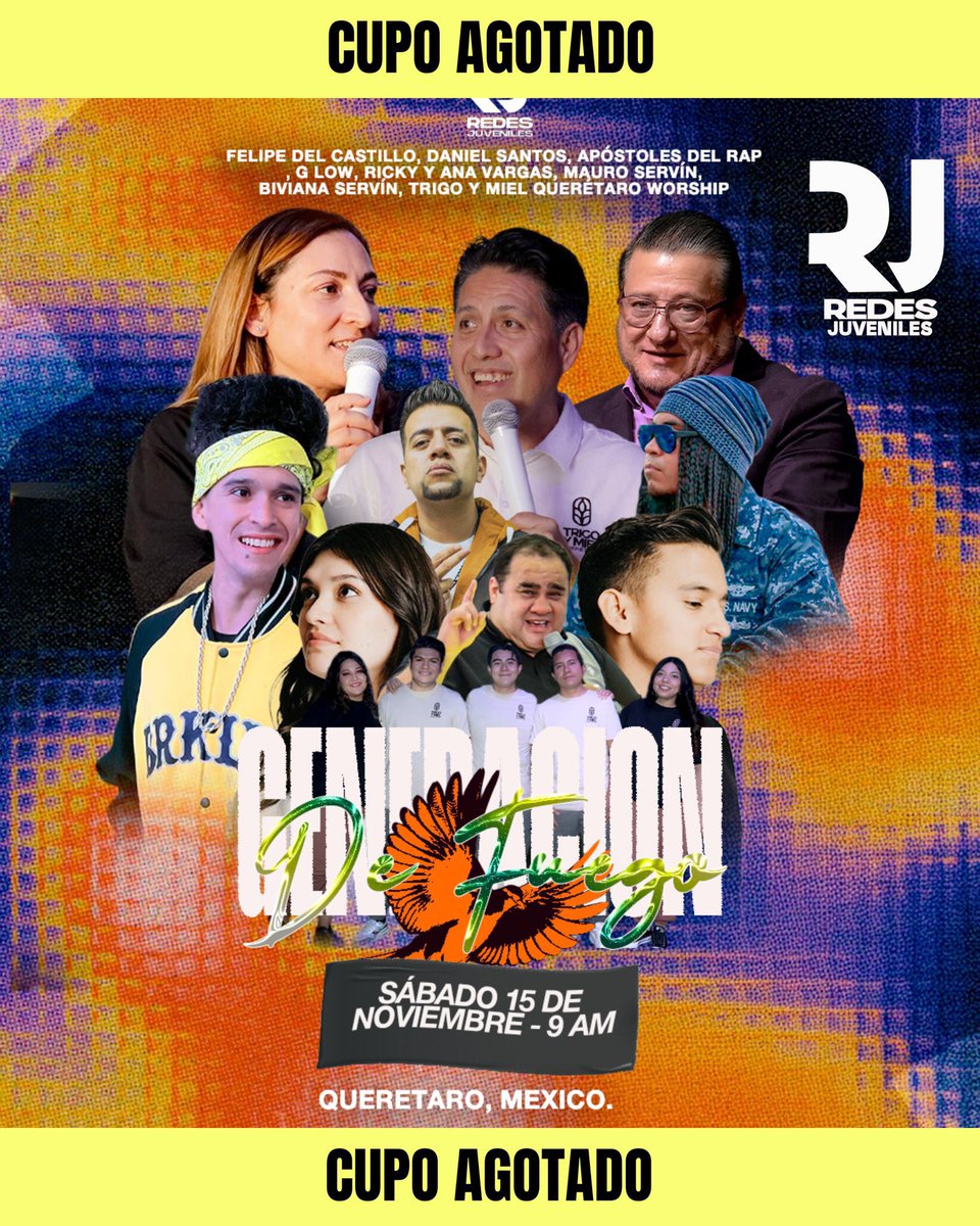 mauro_servin's tweet photo. Cupo agotado desde hace unos días, gracias a todos los que se inscribieron, nos vemos en @redesjuveniles 2025 este sábado 15 de Noviembre,.

El registro es a partir de las 8:30 am en las instalaciones de Trigo y Miel Querétaro @tymqro https://t.co/sLs5Ztalsf