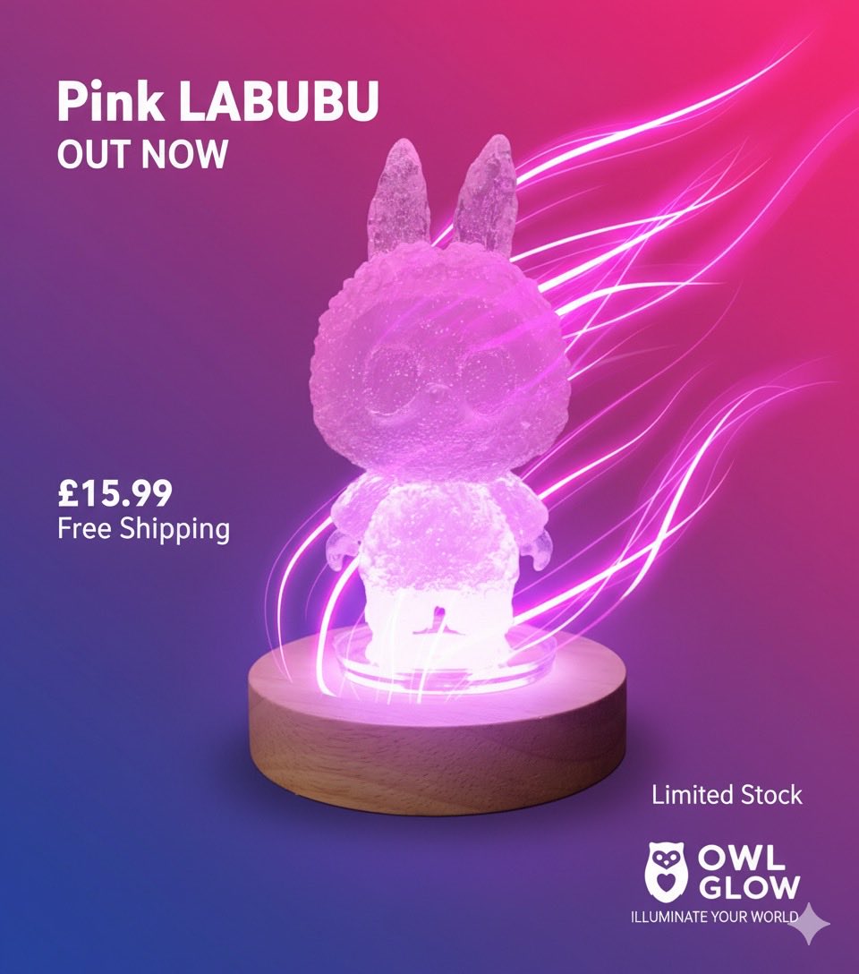 LimitlessUK2's tweet photo. They’re here — and going fast!
Our LABUBU Crystal Lights are lighting up homes across the UK.
Hand-poured resin, soft LED glow, and the cutest collectible you’ll ever own.
£15.99 + Free Shipping
Limited batch only — don’t miss your chance to grab one before they sell out again! https://t.co/hRBVZuwbLW