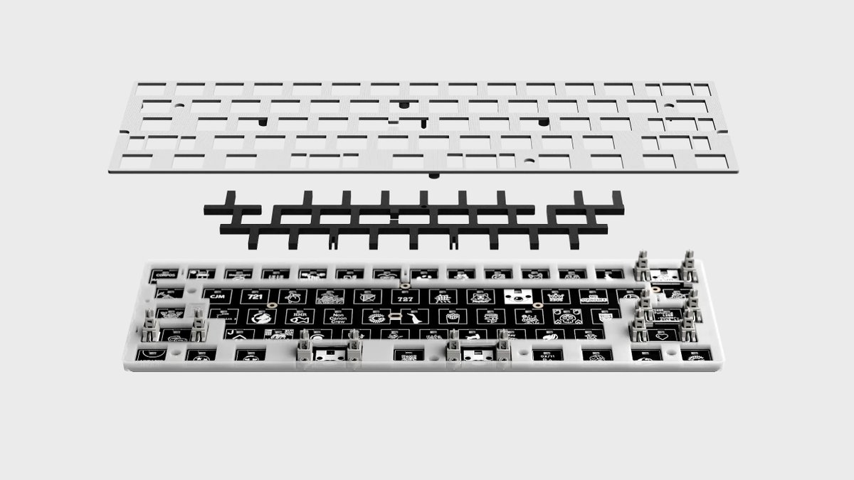 Wooting 60HE+ v2 Module
FR4 プレート Friction Fit Pad は装着済
トレイマウント用 Poron PCB form は付属
Wooting strap
Bottom case silicon and EPDM form
は付属しない