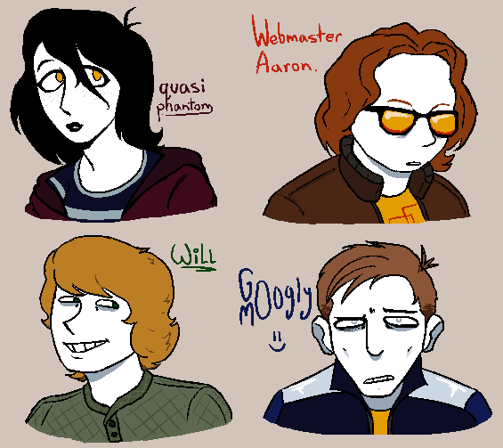 passalong_'s tweet photo. WE DEAL IN DISTANCE, IN HYPOTHETICALS
THE SHOULDS, COULDS, AND WOULDS

My take on the four Prickheads. Maybe I'll draw the titular Chainmail Chasers next.

#ChainmailChasers #smiledog https://t.co/5ykRJ1SKWU