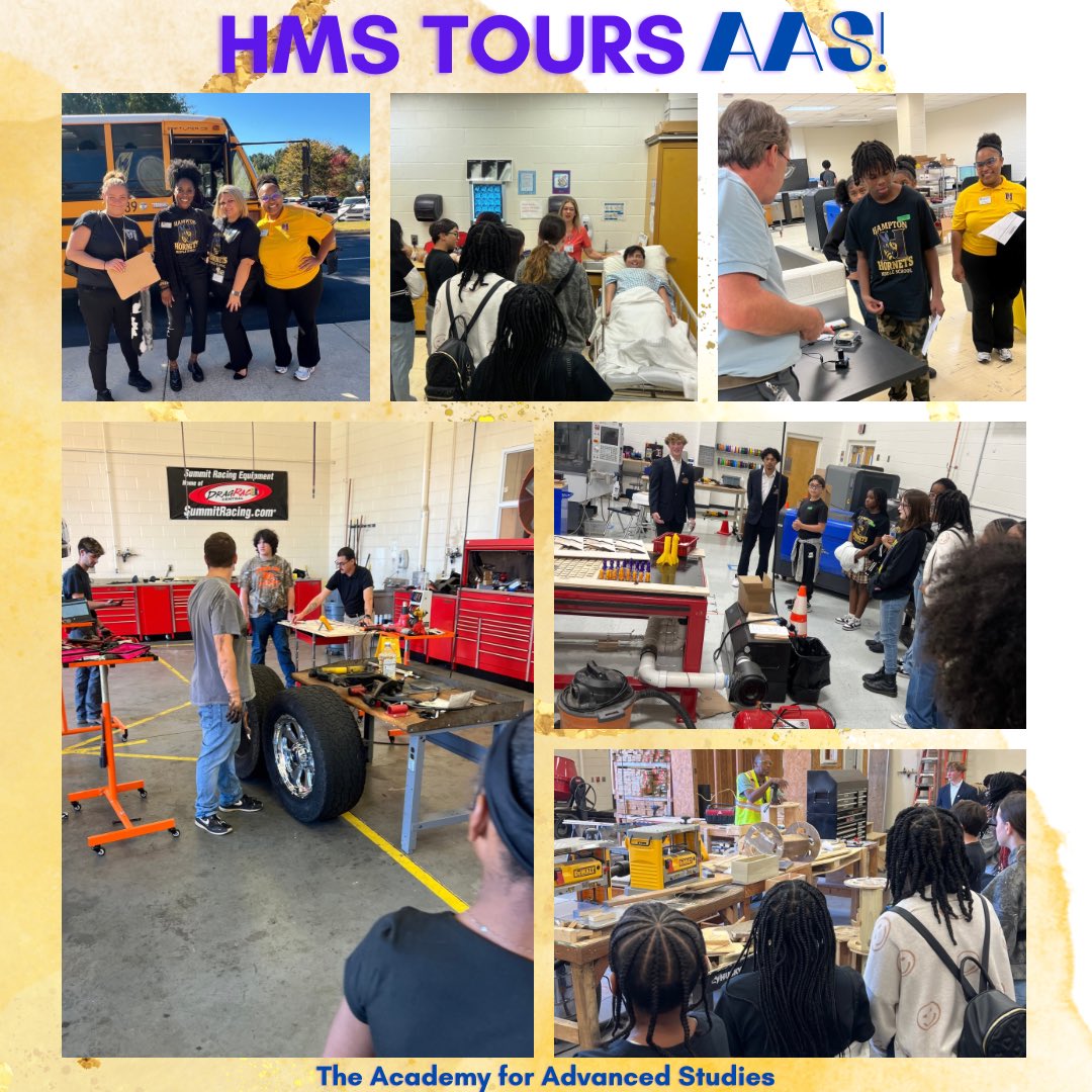 toni_carten's tweet photo. From taking our 8th graders to tour @AAS_HCS to our 6th &amp; 7th grade visit to CAU, how students are becoming college &amp; career ready!! Up next is FVSU! 💜💛@drwilliams08 @monifah1221 @HamptonMS_HCS @HCS_Counselors https://t.co/571ZM6E1dR