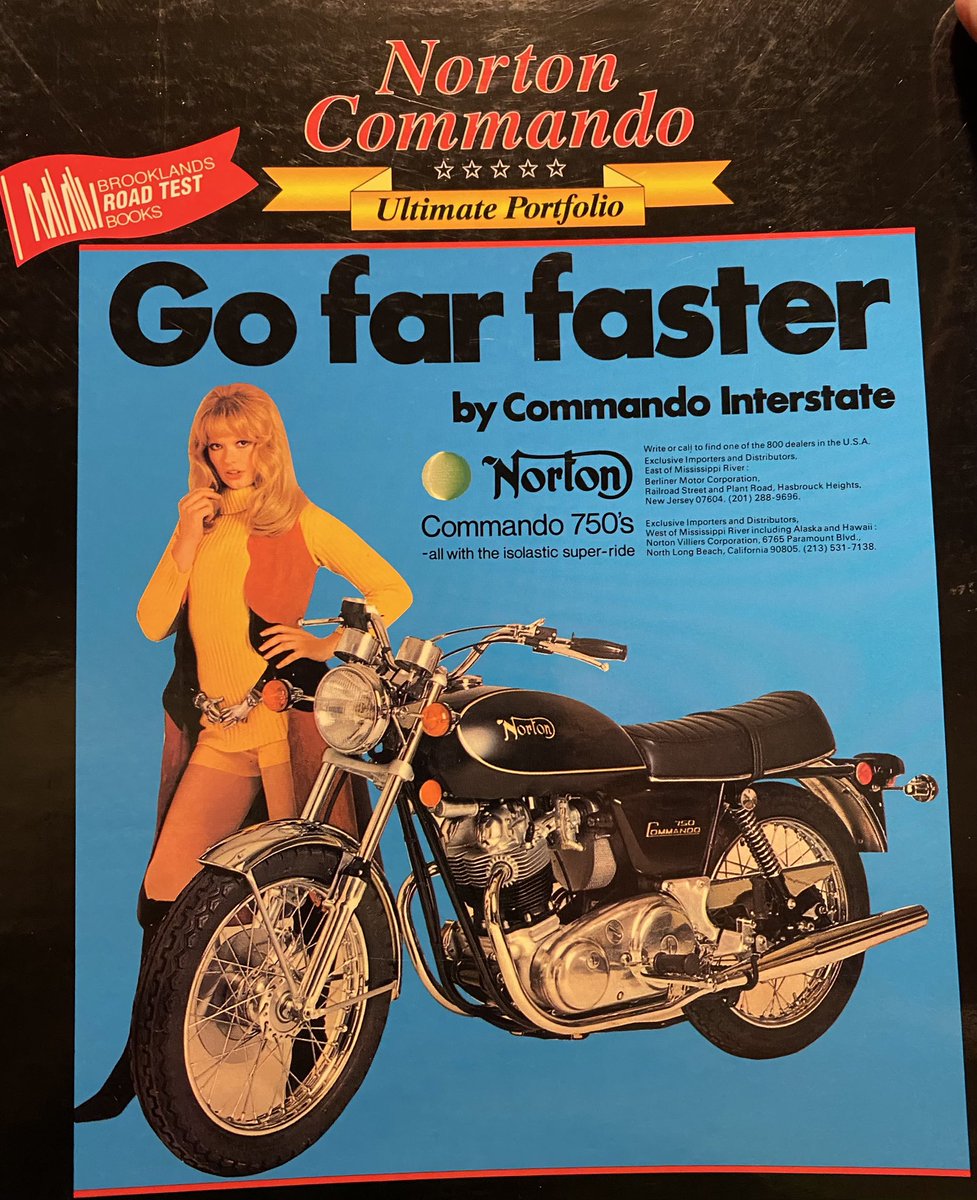 Moto_History's tweet image. Norton advertised “Go far faster.” This was wishful thinking as the old technology was dated and “could” be unreliable.  #norton. #britishmotorcycles. #touring. #motorcycling