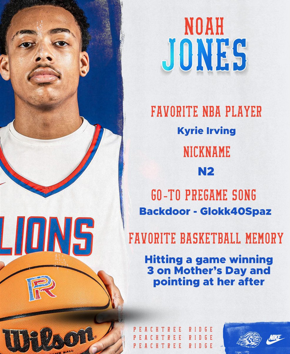 Player spotlight— Entering his 3rd year as a Lion 🦁, Noah has taken major strides forward as he gears up for his junior season. His stock is rising📈
<a href="/2noahh/">Noah Jones</a> 
#AGGRESSOR
#DoubtUs
#NEXTUP