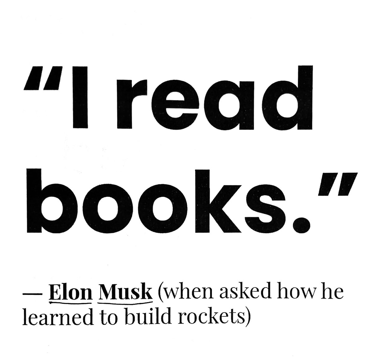 readswithravi's tweet image. Elon Musk on how he learned to build rockets:
