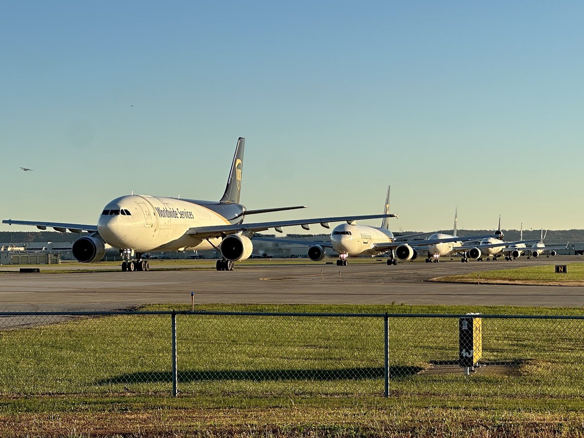 An interesting observation as UPS began operations again at Worldport in Louisville following Tuesday’s crash. Usually, flights are strategically planned for efficiency, not burning fuel. At one point today, more than half a dozen planes, engines running, waited for takeoff.