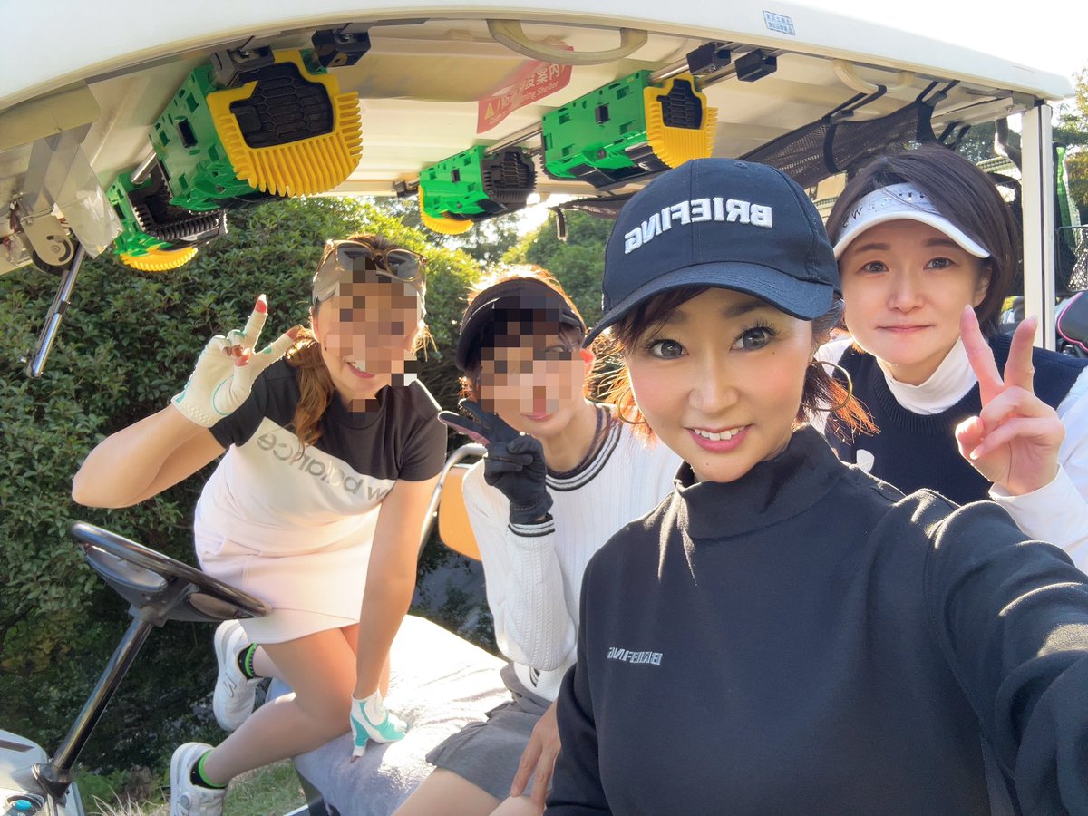 onyankozu's tweet image. 昨日の晴れ女たち⛳️
ラストのショートパット外して80切れず💔
さらに肉コンペにハマらず🥩💔