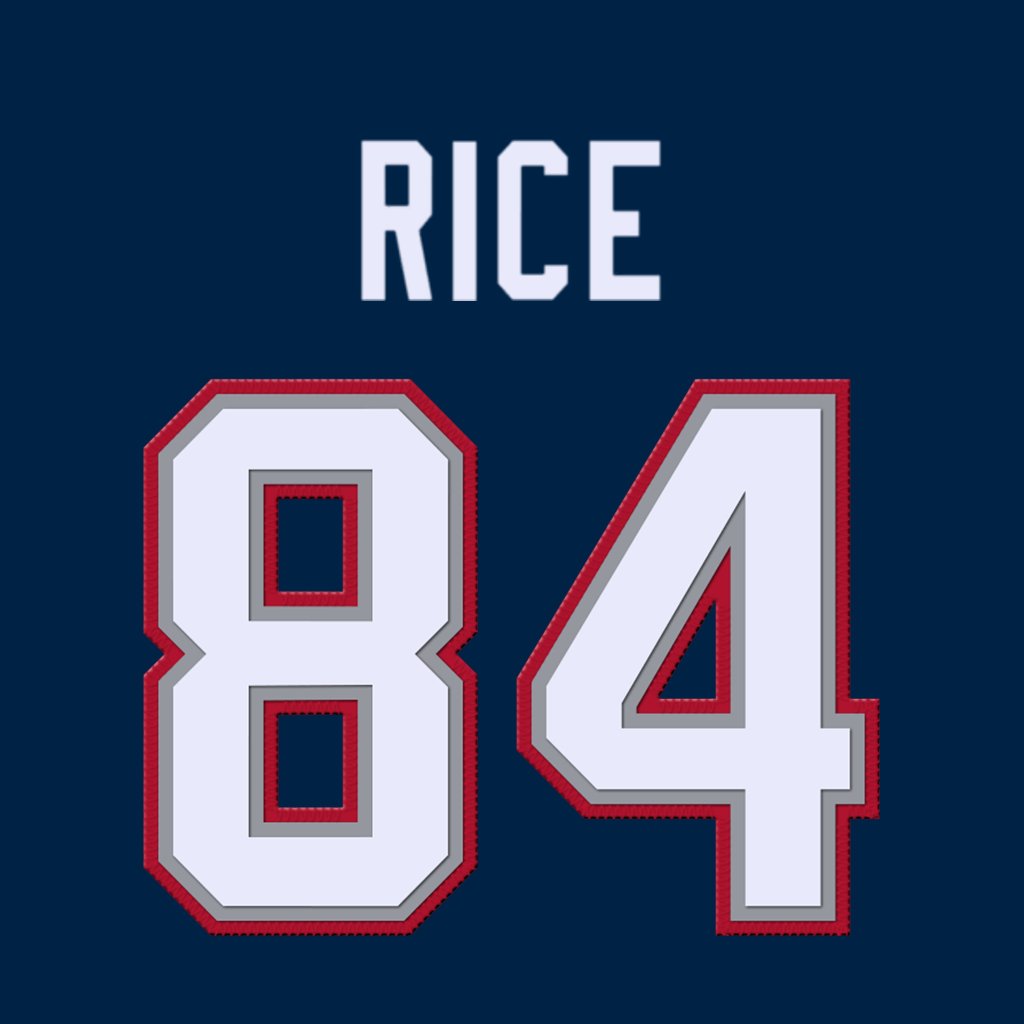 New England Patriots WR Brenden Rice (@BrendenRice) is wearing