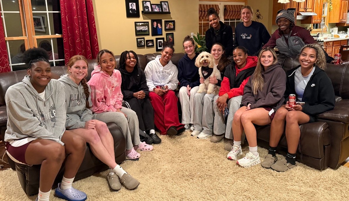 Great group of kids,right here! I can't wait to watch them compete their butts off and grow together this season.<a href="/FairmontWbb/">Fairmont State WBB</a> grows and develops resilient, disciplined and mentally tuff future leaders. It was a great honor to have them in our home. Benny"TheJet" loved them too!