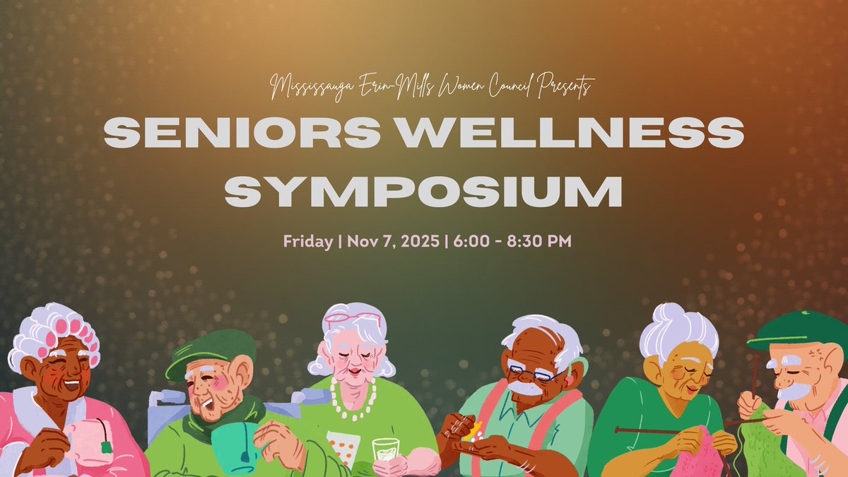 Proud of our Erin Mills Women’s Council for bringing our community together for a Seniors Wellness Symposium tomorrow evening.
We’re creating spaces where seniors and caregivers feel supported, with practical tools, helpful resources, and a strong circle of care.