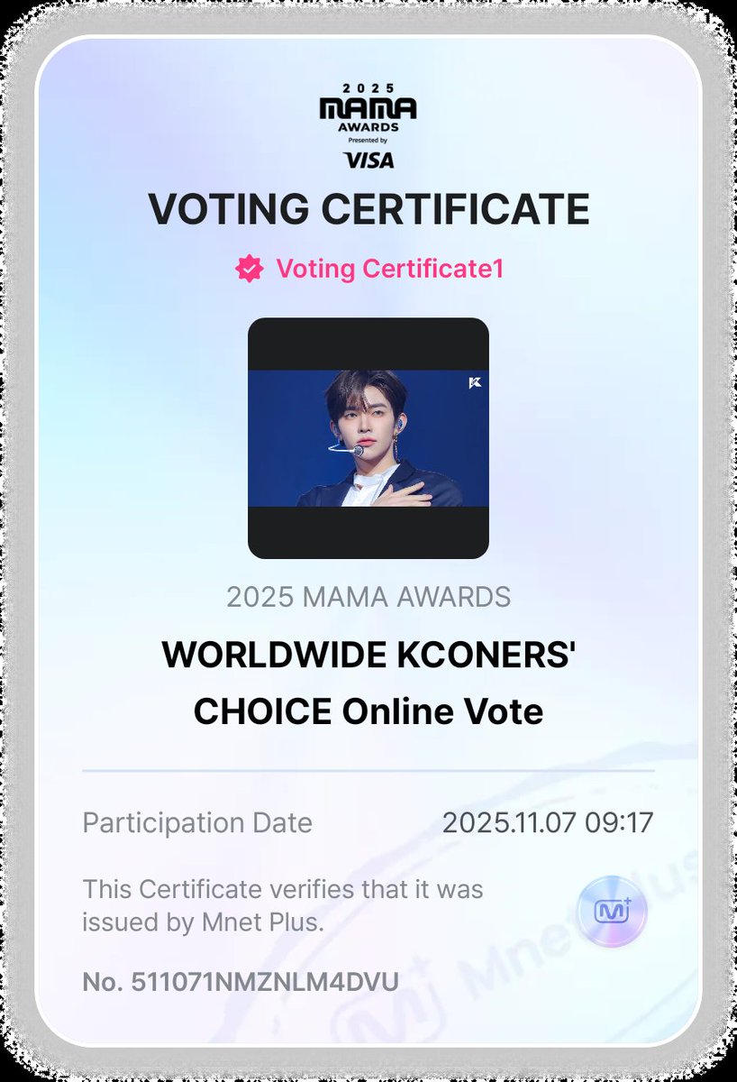 LewisLeign2702's tweet photo. Hello, ppl! Just cast my vote for ZEROBASEONE at the 2025 MAMA Awards! 💗💗
Have you voted for ZB1 yet? Let's show them our love in the WORLDWIDE KCONERS' CHOICE Online Vote! Every vote counts towards their success! 💖
#MAMAawards #MAMA2025 #WorldwideKCONERSChoice #KpopVote #Mnet https://t.co/GFpKz0EsCB