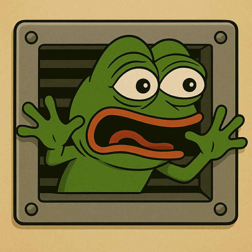 Tommycrypto131's tweet photo. Pepe in an air vent 
$PEPVENT

FpCmBeM5Te17TeoVJpErXeMh66cefpDX6SZrkKDnpump https://t.co/VVJUUm9nAh
