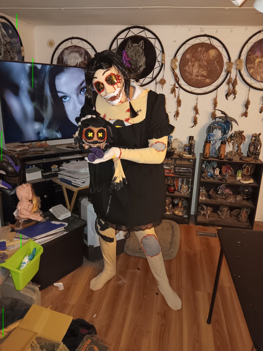 AnalysisKryptic's tweet image. Little test fit 
Not complete yet, still need to add some stitches, rips etc, also when I do this for real I&apos;ll be wearing a corset 

#murdedrones #cynessa #Cosplay #cynessaCosplay 
#Callbackping #Letmein