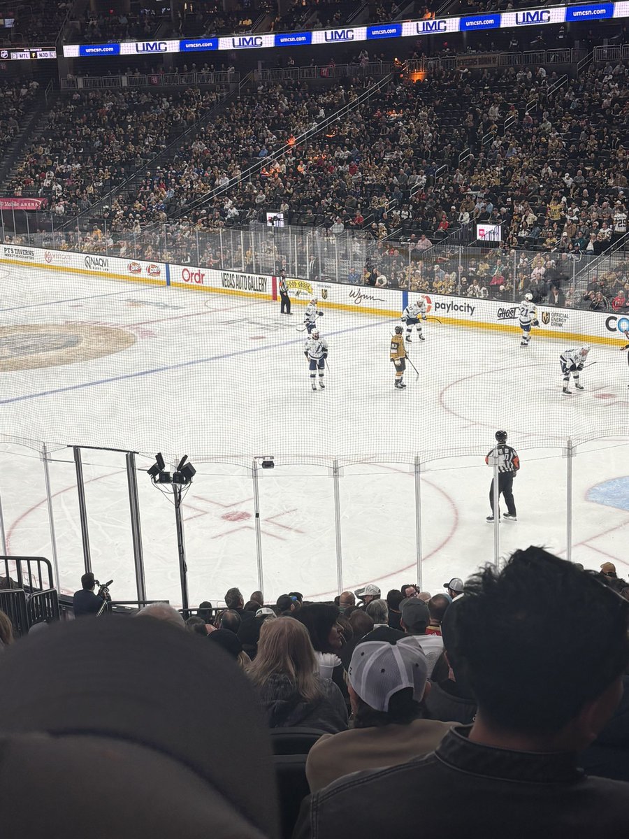 Two pucks have hit the netting in this same corner in the <a href="/GoldenKnights/">Vegas Golden Knights</a> <a href="/TBLightning/">Tampa Bay Lightning</a> game in this same corner (same end as the Tampa bench) without a whistle. Once in the first and then on a PP now.

Makes you wonder how common this occurrence is in certain buildings. Very odd