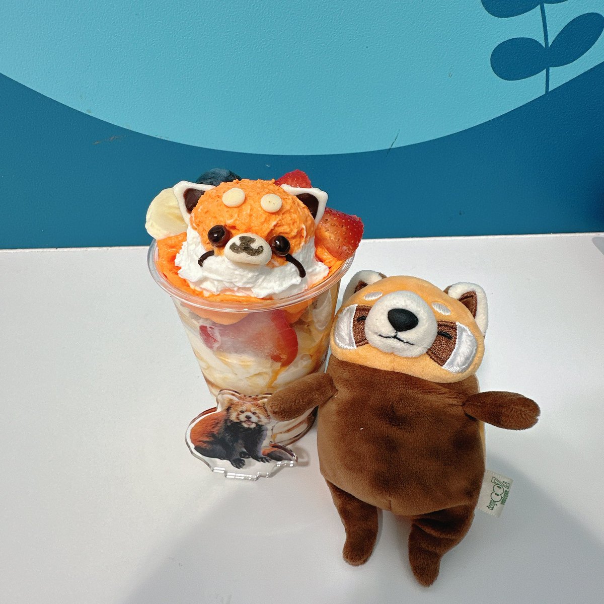 redpanda_p's tweet image. 早めおやつ🍨
#レッサーパンダパフェ