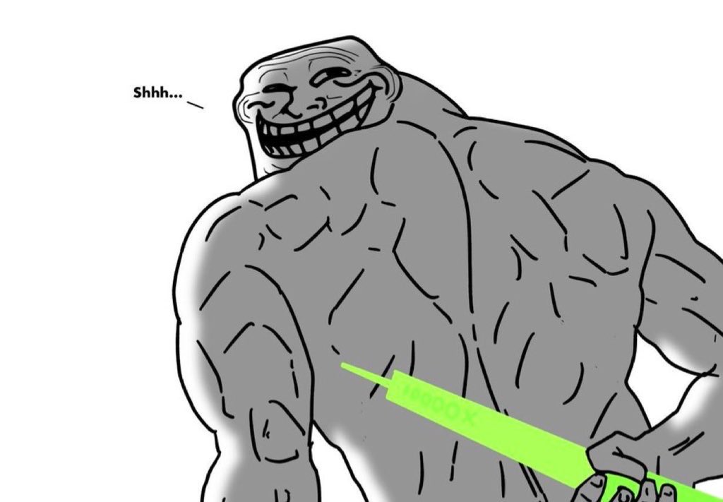Poods444's tweet photo. Day 198.

Aping $troll here is an asymmetric bet that memes will rally once again once BTC starts pumping 

You’re essentially betting on or against the cycle being over 

Because if cycles still in play even the fudders would agree troll is meant to be at billions at a minimum 

GL