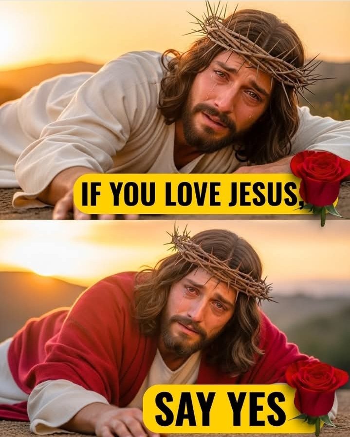 If you belong to Jesus,  say 'Yes'. 🙏🏻