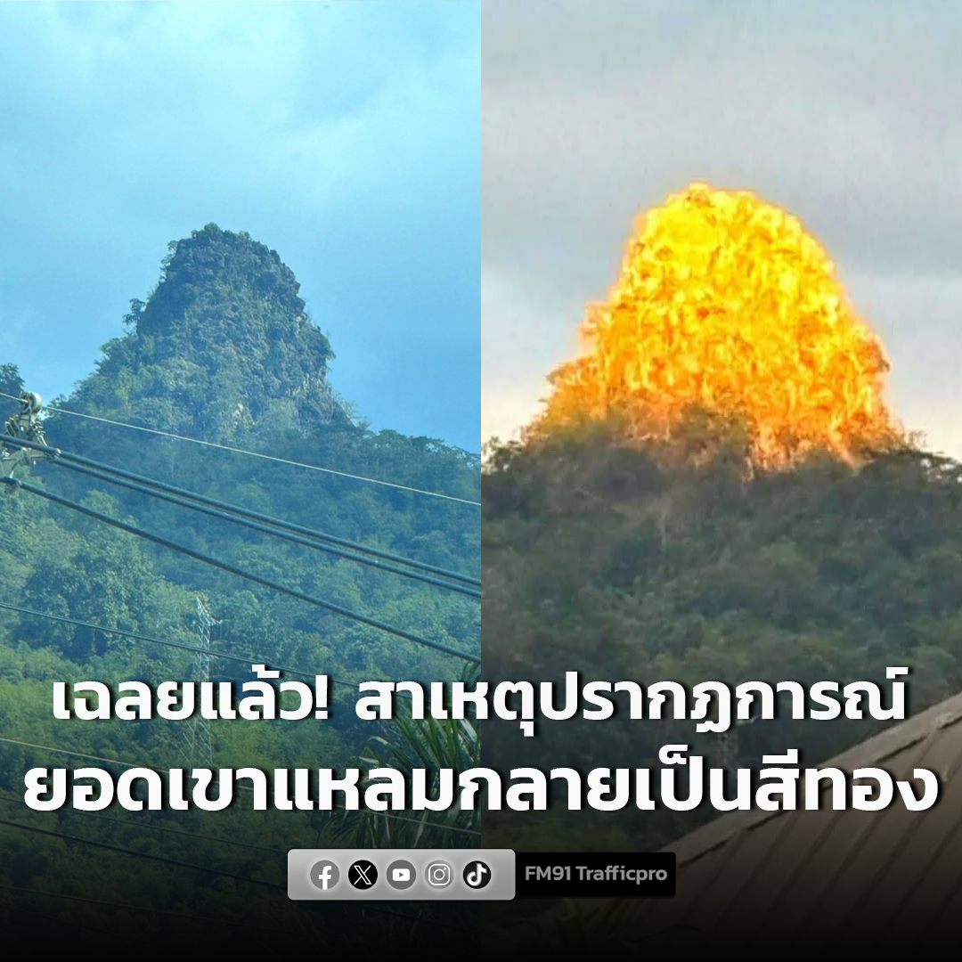 fm91trafficpro's tweet image. อ.เจษฎ์ เฉลยแล้ว! สาเหตุปรากฏการณ์ประหลาด ยอดเขาแหลมกลายเป็นสีทอง #FM91 

อ่านข่าวต่อ fm91bkk.com/newsarticle/60…