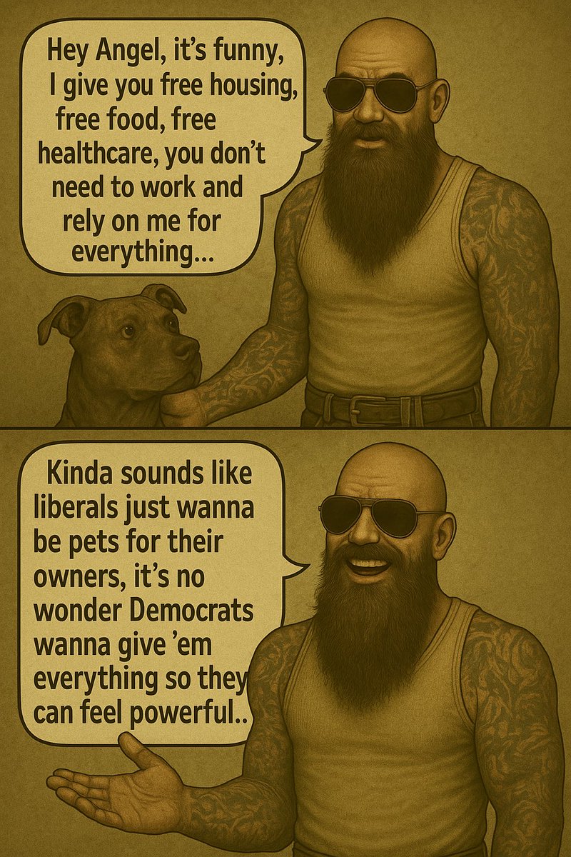 Johnny &amp; Angel weigh in on welfare economics.
Some folks just wanna trade freedom for a leash.
#AngryPeons #JohnnySaidItNotMe

•📘 Book 1 (Life Through the Eyes of a Peon):
amazon.com/dp/B0CNDF8G5Q
•📕 Book 2 (Men Through the Eyes of a Peon):
amazon.com/dp/B0D12Z6PHZ
•👕