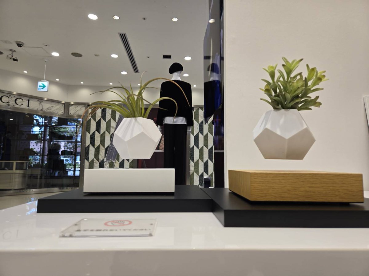 THT_Japan's tweet photo. 福岡天神POPUP3日目🌵
ライフスタイル雑貨のご紹介📣
宙に浮くプランターポット「LYFE」は、くるくると自転する姿が可愛いエアプランツ鑑賞に適したプランターです🌱
時間を忘れて、ずっと見ていられます…😌

📅期間：11月5日（水）〜11日（火） 
📍営業時間：午前10時〜午後8時 https://t.co/y3NtTkWROi